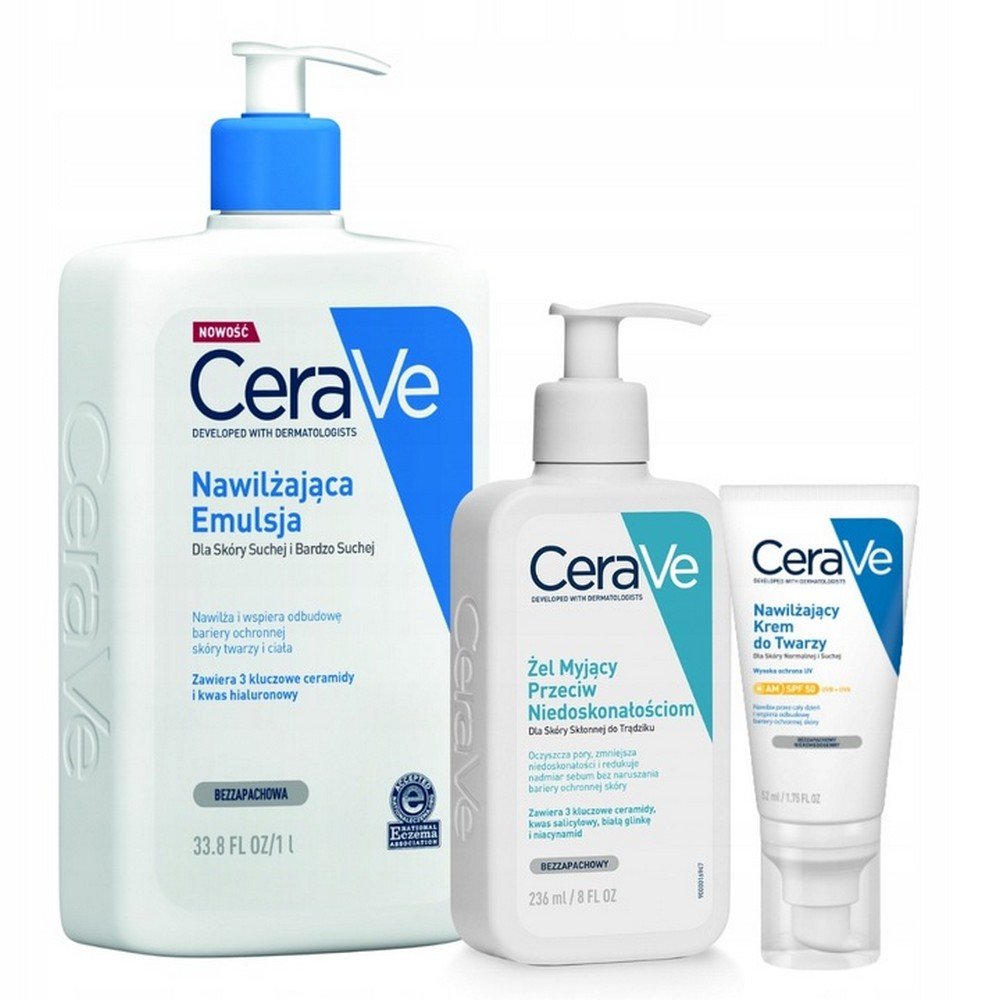 cerave moisturizing face cream spf50 cleansing gel CeraVe Moisturizing Face Cream SPF50 + Cleansing Gel Set