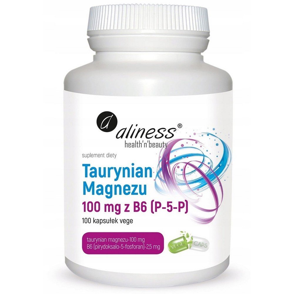 aliness magnesium taurate taurine heart blood circulation b6 Aliness Magnesium Taurate with Taurine and B6