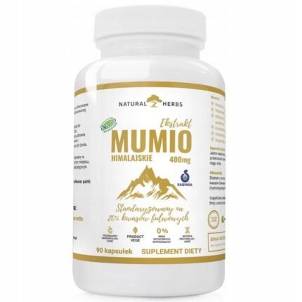 Alto Pharma Mumio 400 mg – Shilajit Extract Dietary Supplement, 90 Capsules