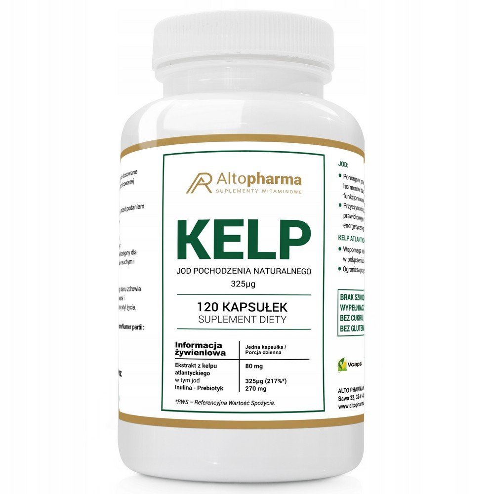 alto pharmakelp iodine dietary supplement 120 pcs Alto Pharma Kelp Iodine – Natural Iodine from Seaweed, 120 Capsules