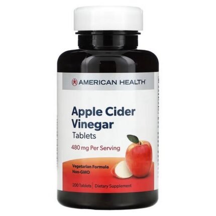 American Health Apple Cider Vinegar – 480 mg – 200 tabs