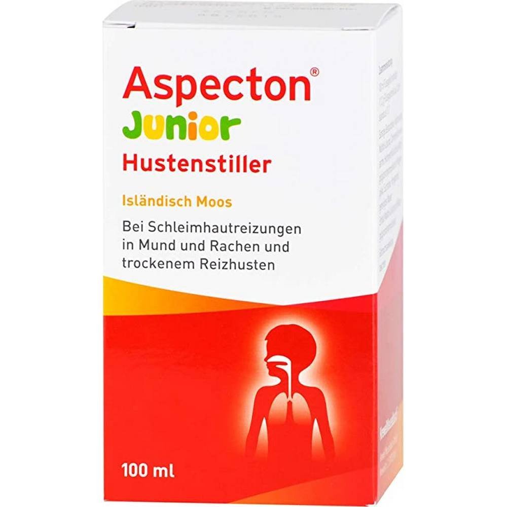 aspecton junior cough suppressant icelandic moss juice 100 ml Aspecton Junior Cough Suppressant Icelandic Moss Syrup 100 ml