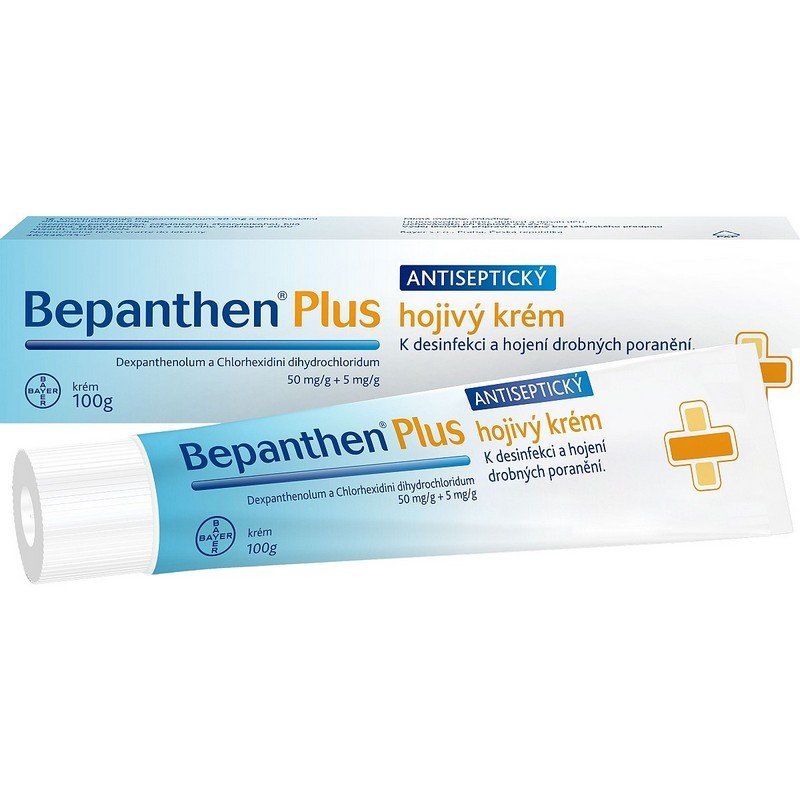 bepanthen plus 500 mgg5 mgg crm 1 x 100 g Bepanthen Plus 500 mg/g + 5 mg/g cream 100 g