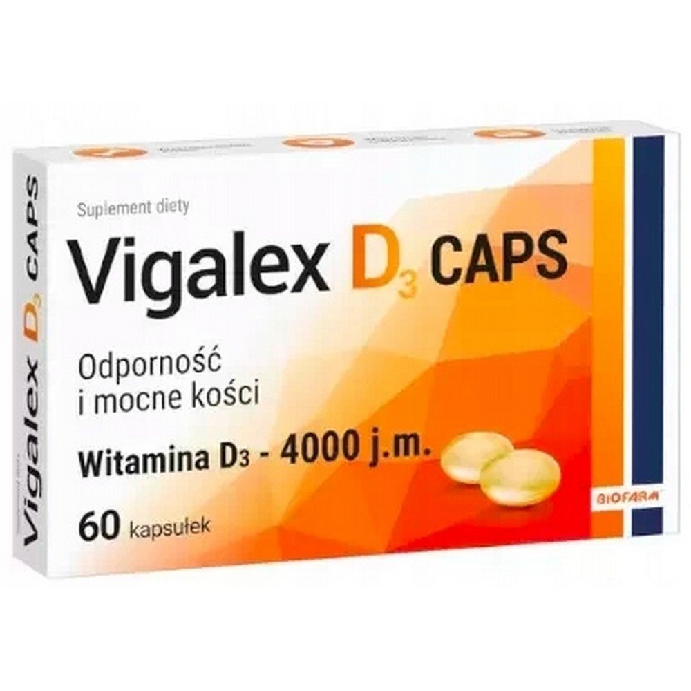 biofarmvigalex d3 caps 4000 vitamin d 60vigalex d3 caps 4000 witamina d 60 Biofarm Vigalex D3 Caps 4000 IU Vitamin D 60 Capsules