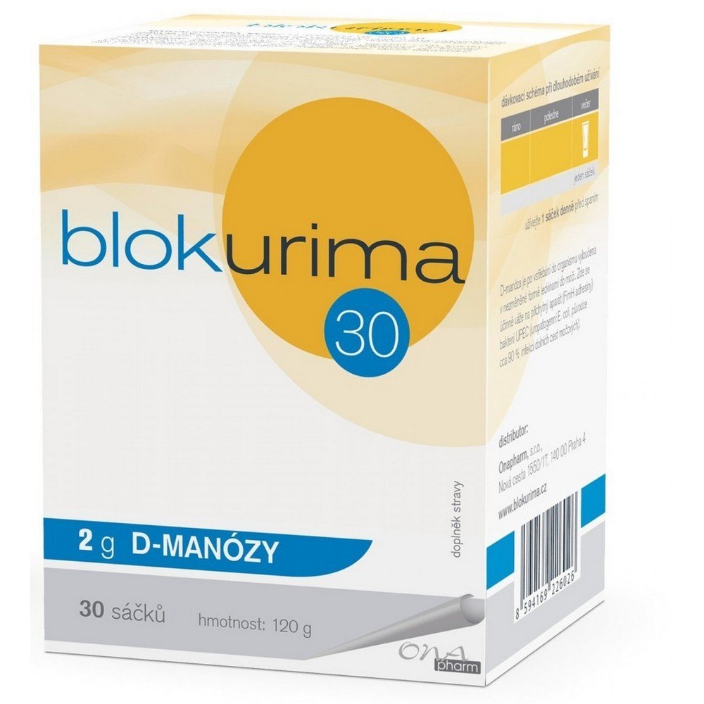 blokurima 2 g d mannose bags 30 x 4 g blokurima 2 g d manozy sacky 30 x 4 g Blokurima D-Mannose 2 g Sachets 30 x 4 g