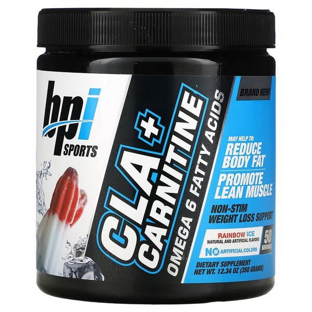 bpi sports cla carnitine rainbow ice 1234 oz 350 g BPI Sports CLA + Carnitine Rainbow Ice – 350 g