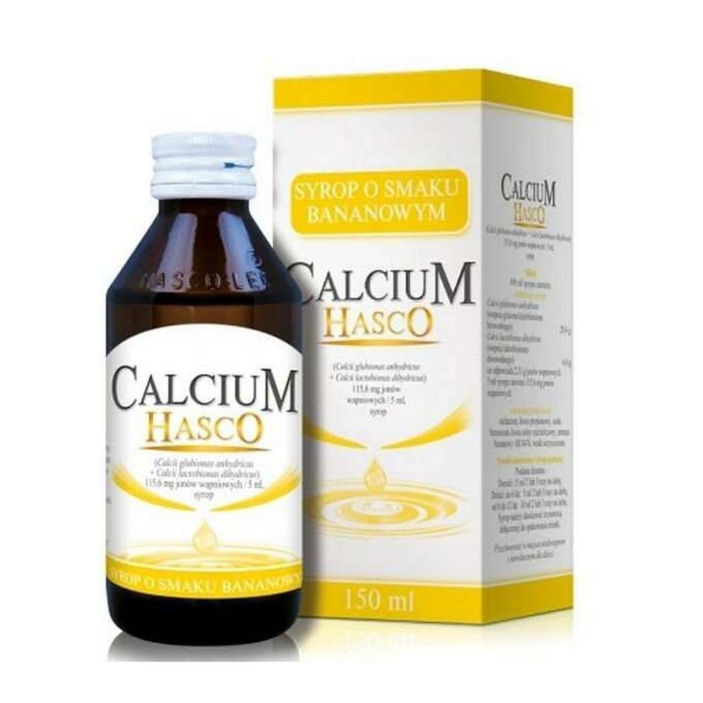 calcium hasco 1156 mg 5 ml banana syrup 150 ml Calcium Hasco Banana Syrup 115.6 mg per 5 ml 150 ml