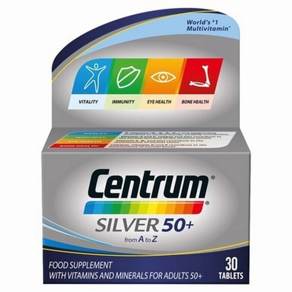 centrum silver 50 multivitamins 30 centrum silvur 50 multivitamini Centrum Silver 50+ Multivitamin Tabletten 30 Stück