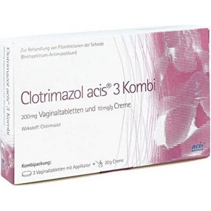 Clotrimazole Acis 3 Vaginal Tablets + 20g Cream Combination Pack