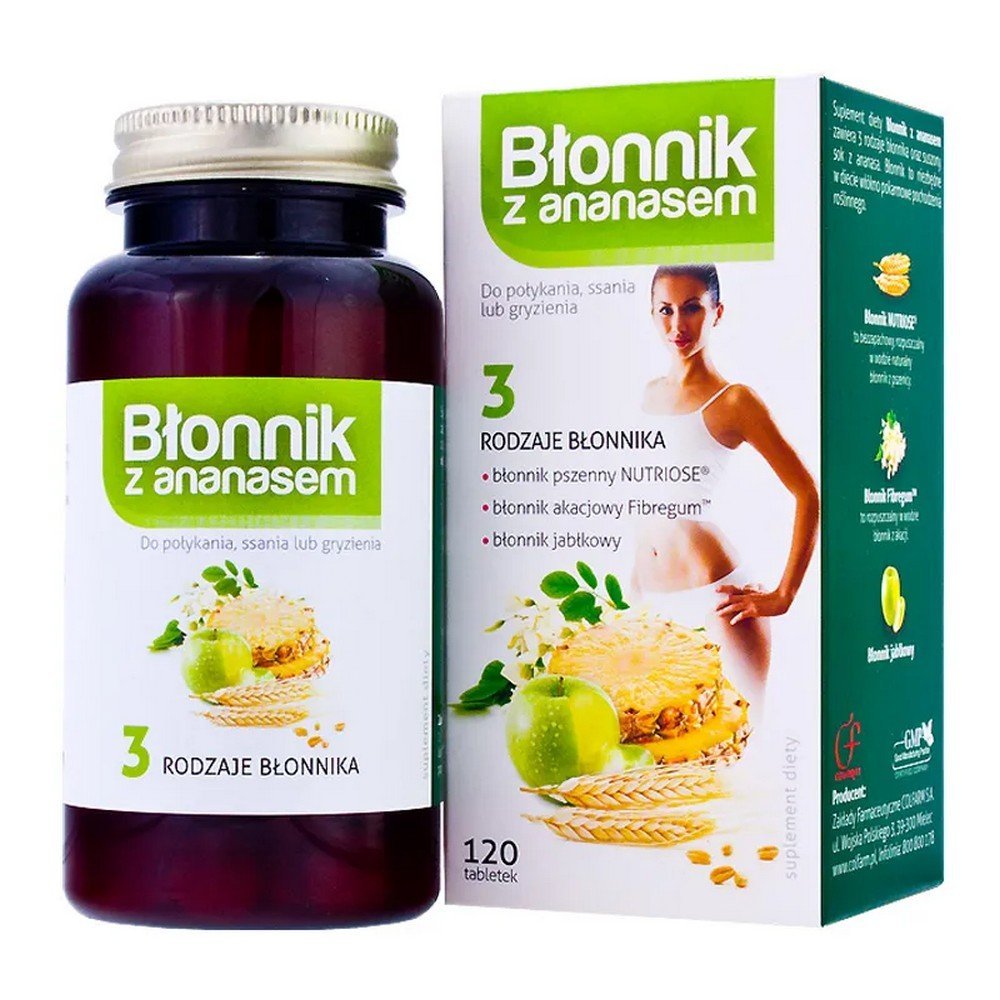 colfarm fiber with pineapple 120 lozenges Colfarm Fiber with Pineapple 120 Lozenges