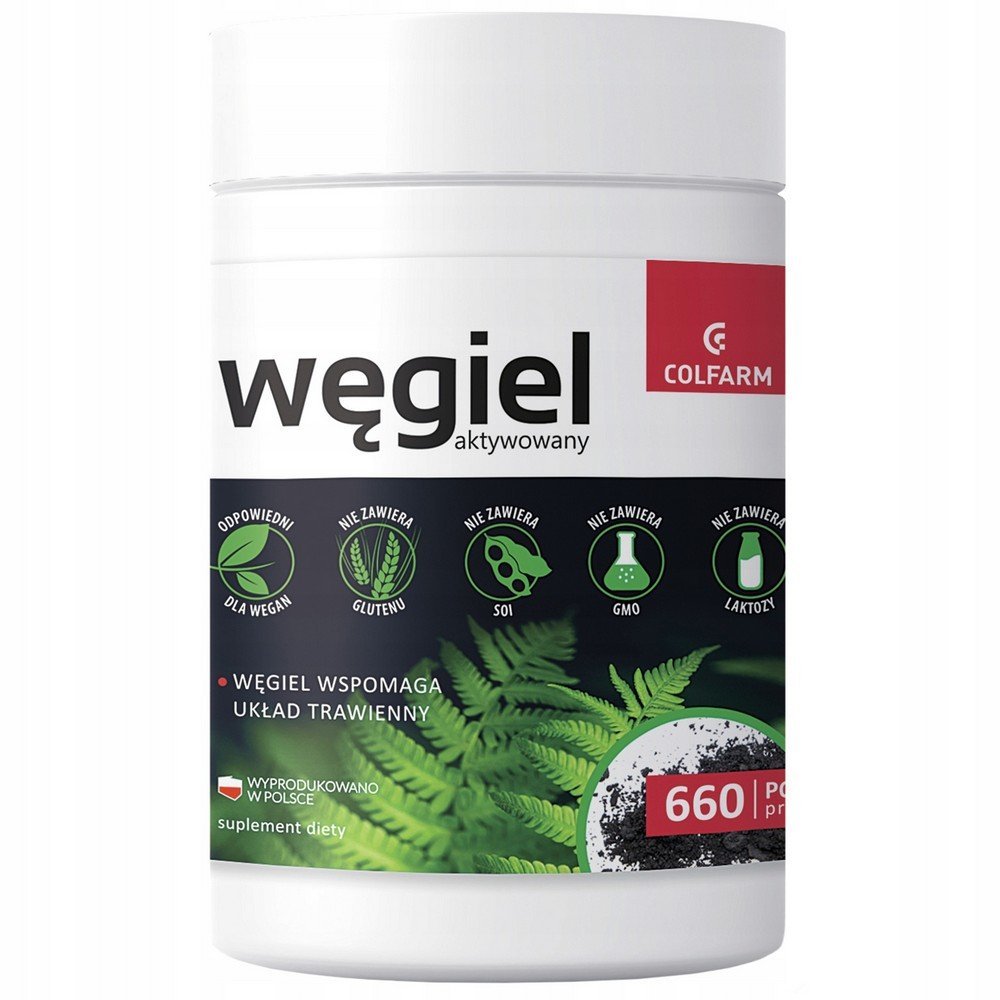 colfarmactivated charcoal 100g wegiel aktywowany 100g Colfarm Activated Charcoal 100 g