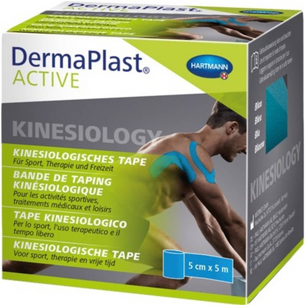 dermaplast active kinesiology tape 5 cmx5 m blau 1 st DERMAPLAST Active Kinesiology Tape 5 cmx5 m blau, 1 St