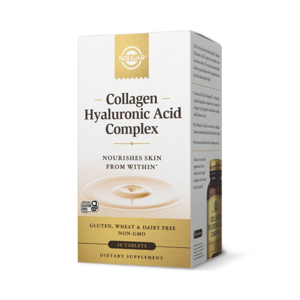 dietary supplement hyaluronic acid collagen complex 30 tablets solgar Solgar Hyaluronic Acid Collagen Complex Tablets 30 Pieces