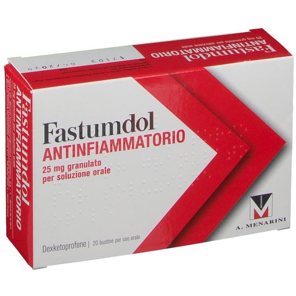 fastumdol anti inflammatory 25 mg granules 20 sachets Fastumdol Antinfiammatorio 25mg Granulat 20 Beutel