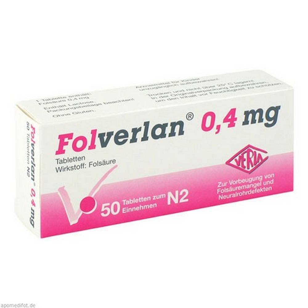 folverlan 04 mg tablets 50 pcs FOLVERLAN 0.4 mg tablets, 50 pcs