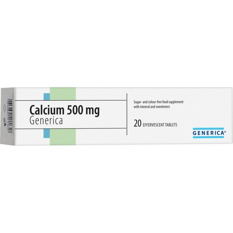 generica calcium 500 effervescent forte eff20 tab Generica Calcium 500 effervescent Forte eff.20 tab