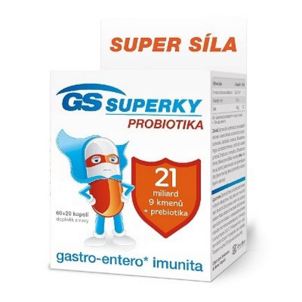 gs superky probiotika 60 20 GS Superky Probiotics 60 + 20