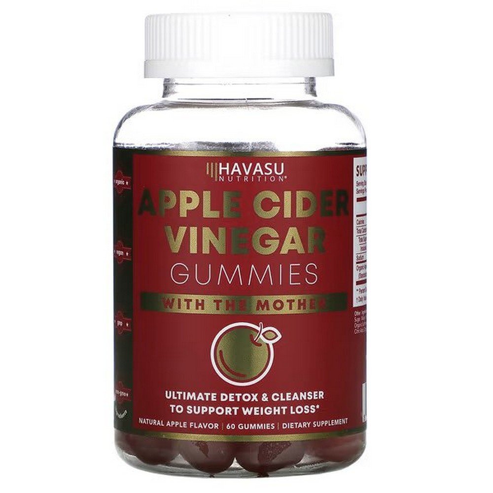 havasu nutrition apple cider vinegar gummies with the mother natural apple 60 gummies Havasu Nutrition Apple Cider Vinegar Gummies – 60 pcs