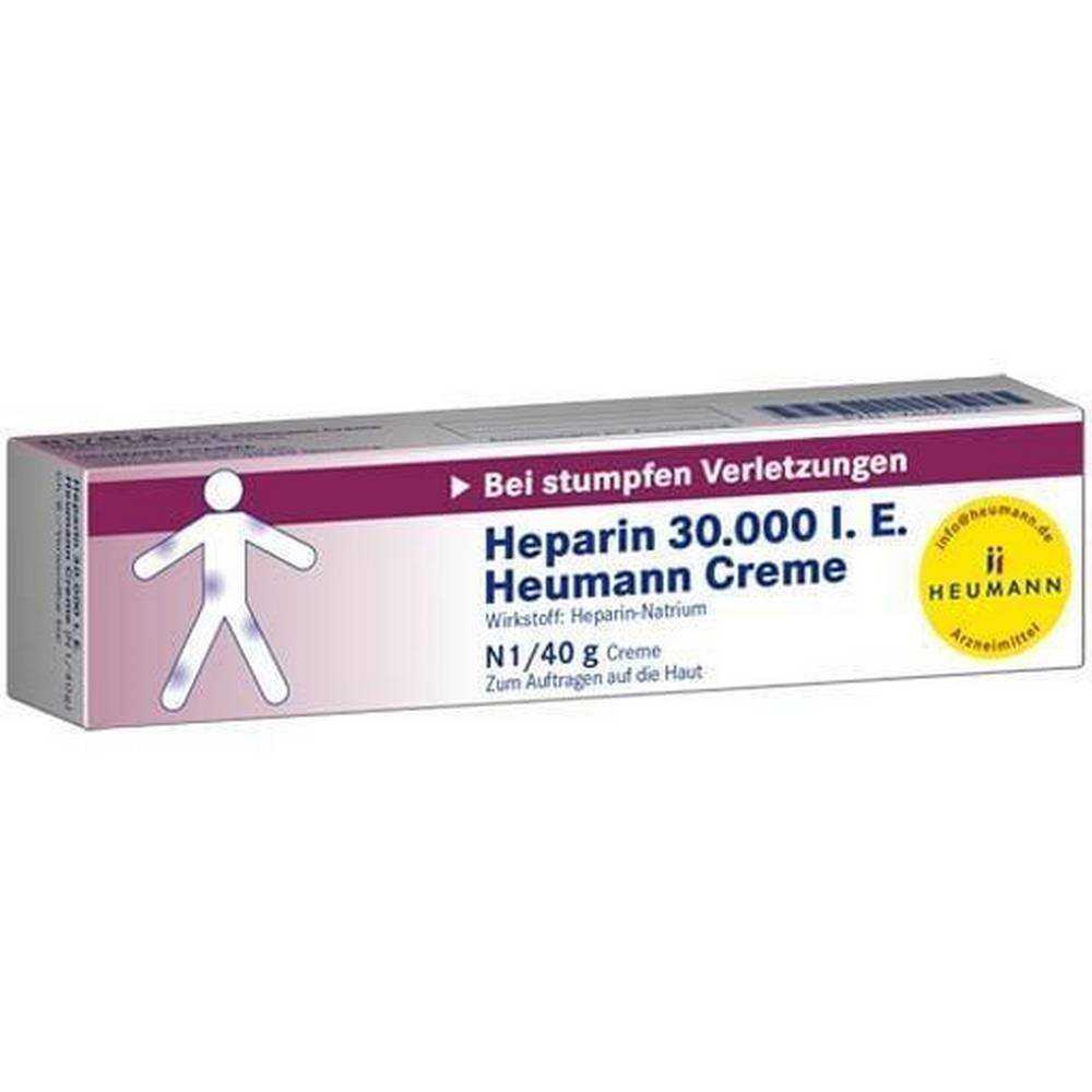 heparin 30000 heumann cream 40 g HEPARIN 30,000 Heumann Cream, 40 g