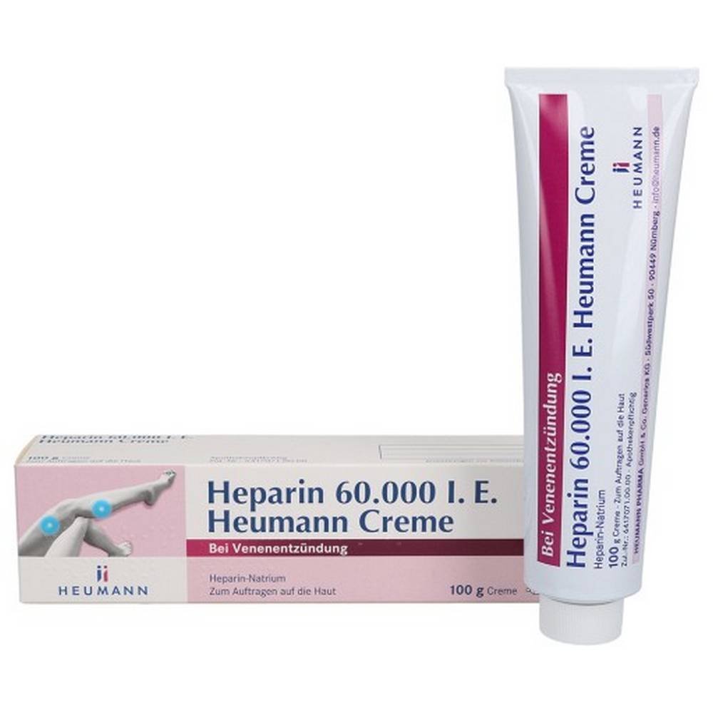 heparin 60000 heumann cream 100 g HEPARIN 60,000 Heumann cream, 100 g