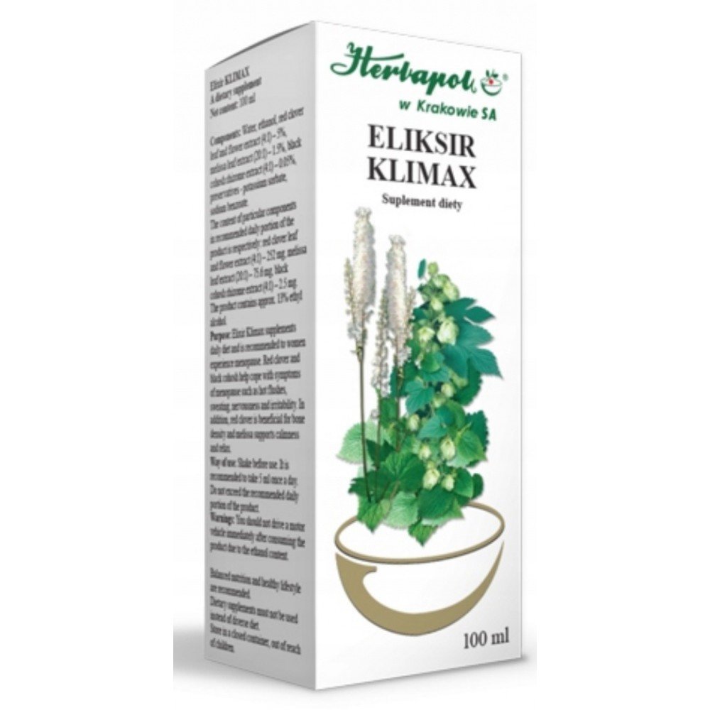 herbapol krakowdietary supplement eliksir klimax 100 mlsuplement diety eliksir klimax 100 ml Herbapol Kraków Eliksir Klimax Dietary Supplement 100 ml