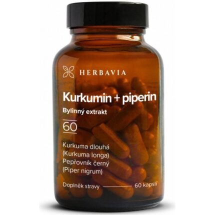 Herbavia Turmeric Piperine Herbal Extract 60 Capsules