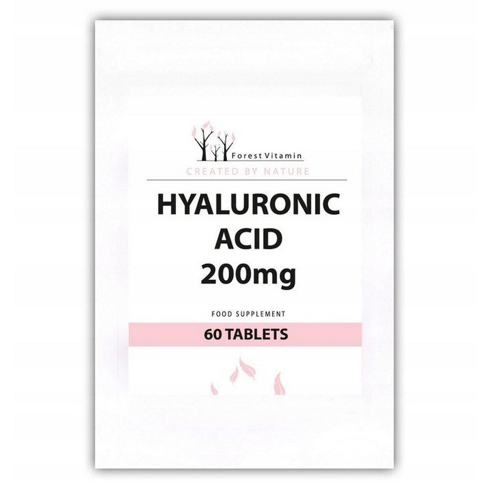 hyaluronic acid 200mg hyaluronic acid tablets 60 pcs forest vitamin Forest Vitamin Hyaluronic Acid 200 mg Tablets 60 Pieces