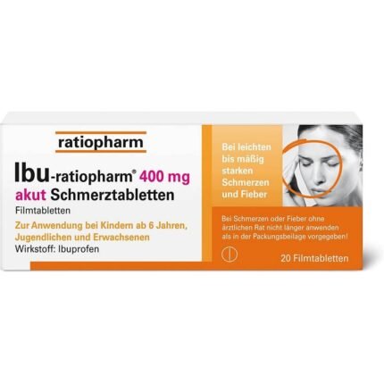 IBU-Ratiopharm 400 mg Acute Pain Film-Coated Tablets 20 pcs