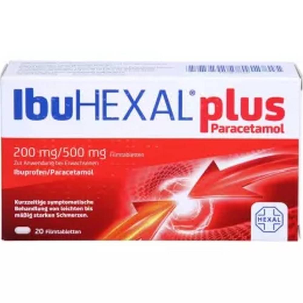ibuhexal plus paracetamol 200 mg500 mg 10 pcs Ibuhexal Plus Paracetamol 200 mg / 500 mg Tablets 10 pcs
