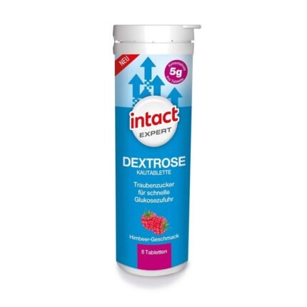 INTACT Expert Dextrose Chewable Tablets Raspberry 8 Pieces