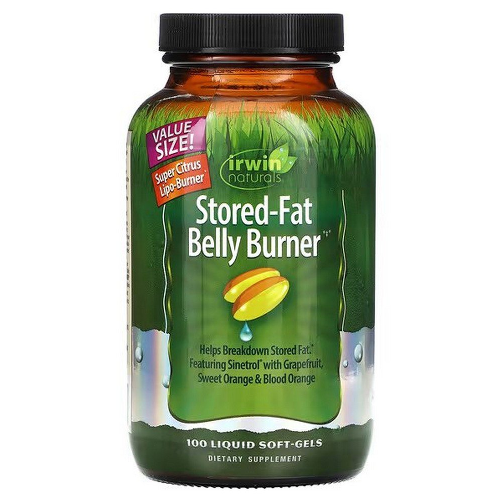 irwin naturals stored fat belly burner 100 liquid soft gels Irwin Naturals Stored-Fat Belly Burner – 100 softgels