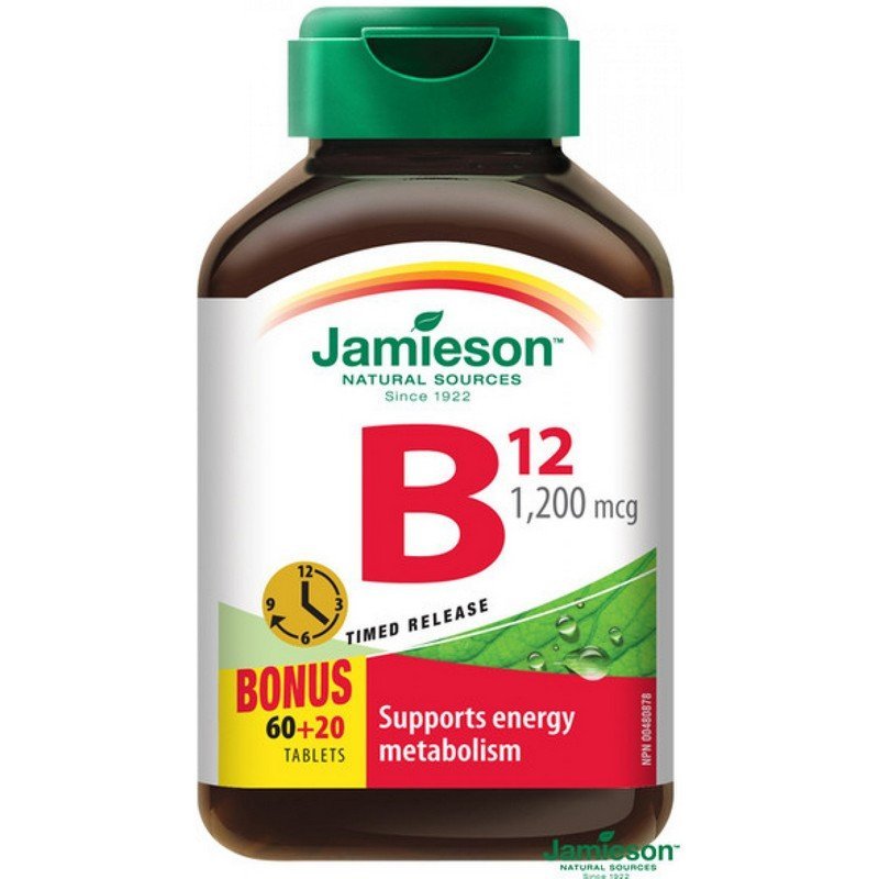 jamieson vitamin b12 1200mcg 80 tab Jamieson Vitamin B12 1200mcg 80 tab