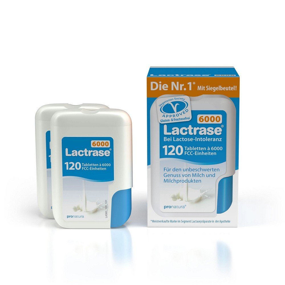 lactrase 6000 fcc tablets in the click dispenser 120 pcs Lactrase 6000 FCC Tablets Click Dispenser 120 pcs