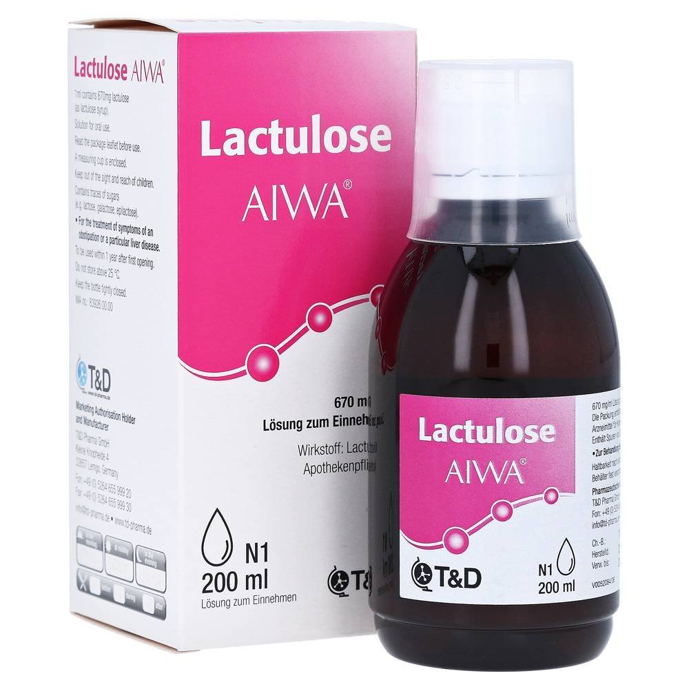 lactulose aiwa 670 mgml oral solution 200 ml Lactulose Aiwa 670 mg/ml Oral Solution 200 ml