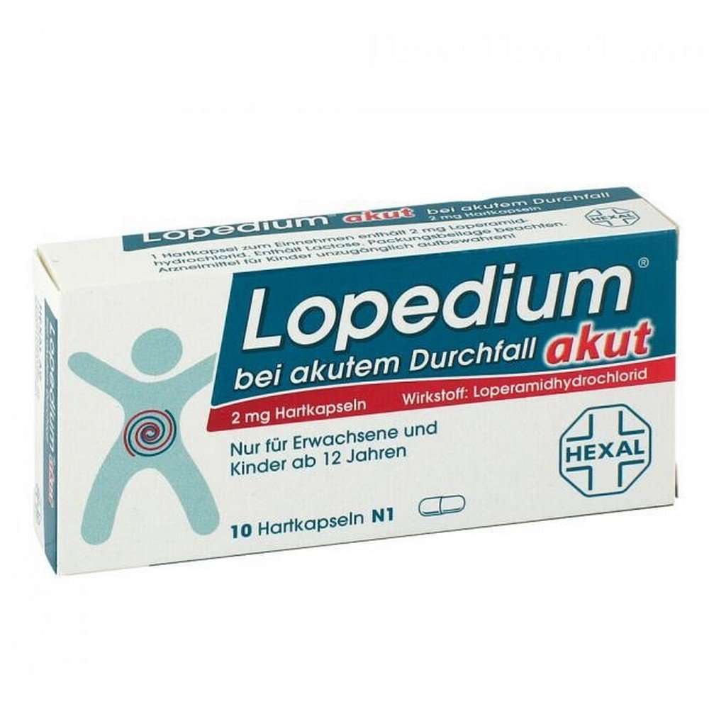 lopedium acute for acute diarrhea hard capsules 10 pcs Lopedium Acute Hard Capsules 10 pcs