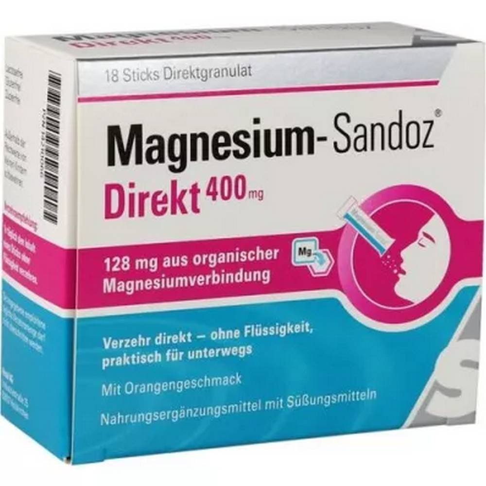 magnesium sandoz 400 mg sticks 18 pcs Magnesium Sandoz 400 mg Sticks 18 Pieces