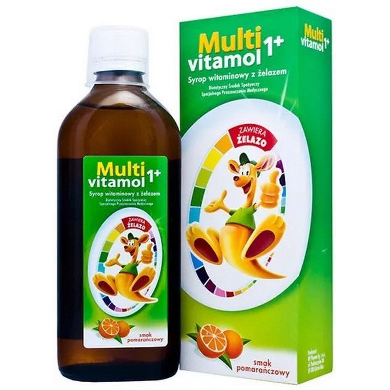 multivitamol 1 vitamin syrup with iron 500ml Multivitamol 1+ Vitamin Syrup with Iron 500 ml
