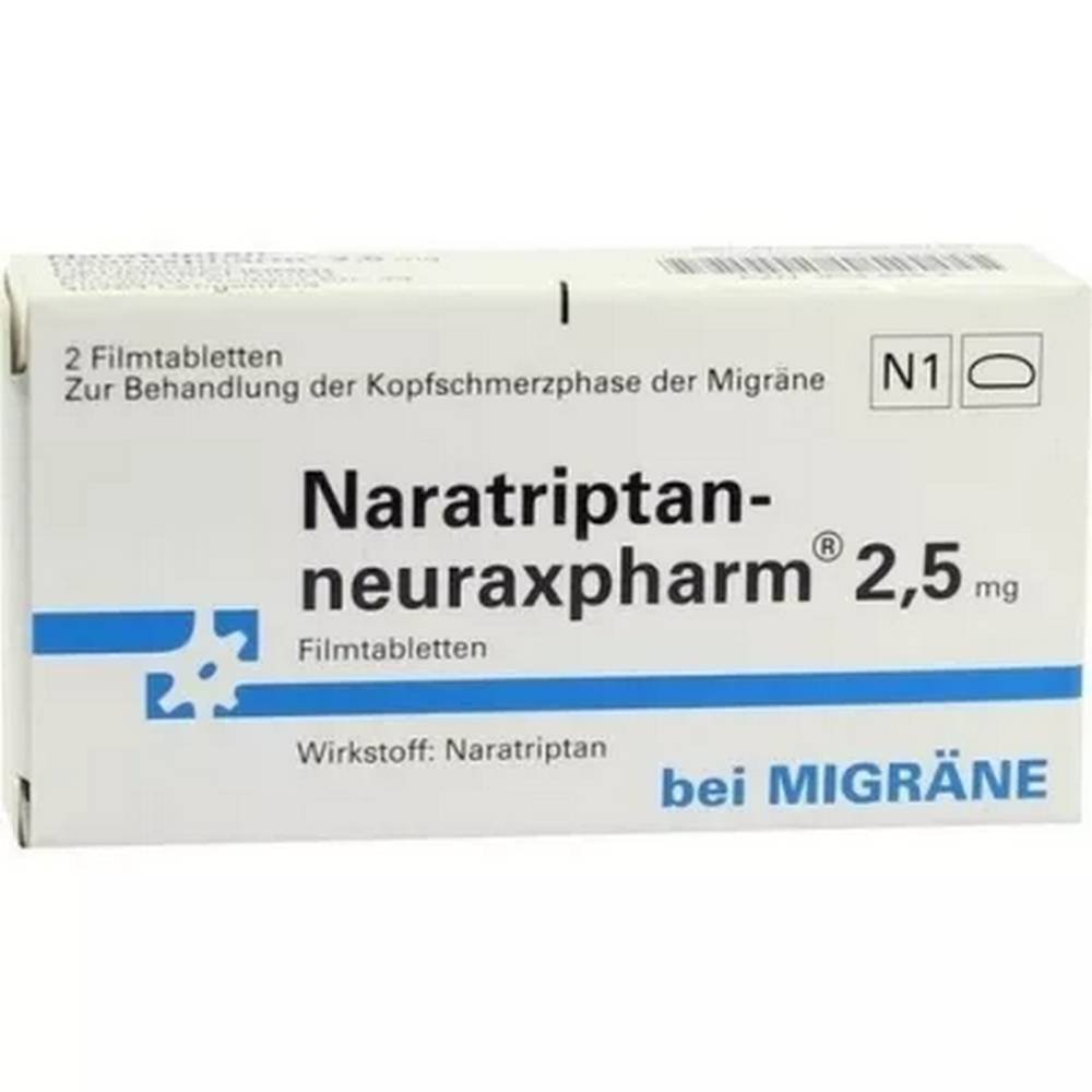 naratriptan neuraxpharm 25 mgpcs Naratriptan-Neuraxpharm 2.5 mg Tablets pcs