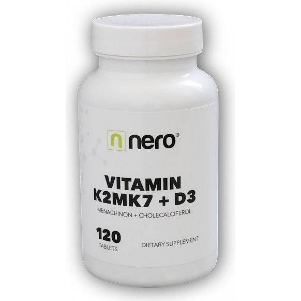 nerodrinks vitamin k2mk7d3 120 Nerodrinks Vitamin K2 MK7 + D3 120 Capsules