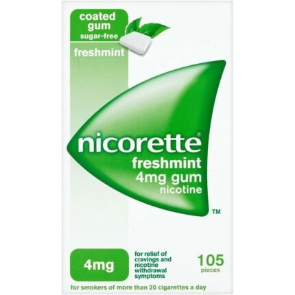 Nicorette Freshmint Gum, 4 mg, 105 Stk.