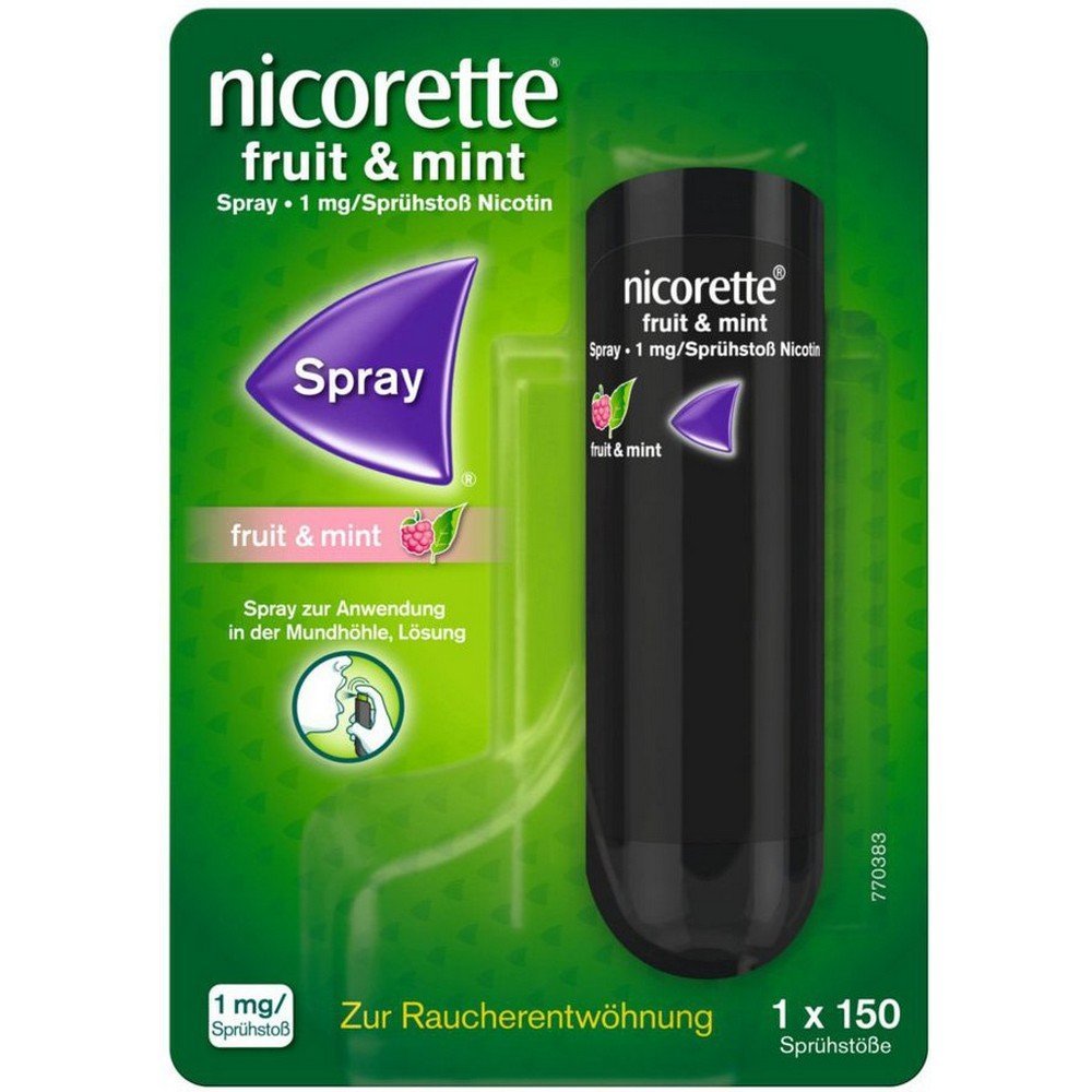 nicorette fruit and mint spray 1 mgspray 1 pc NICORETTE Fruit & Mint Spray 1 mg/spray, 1 pc