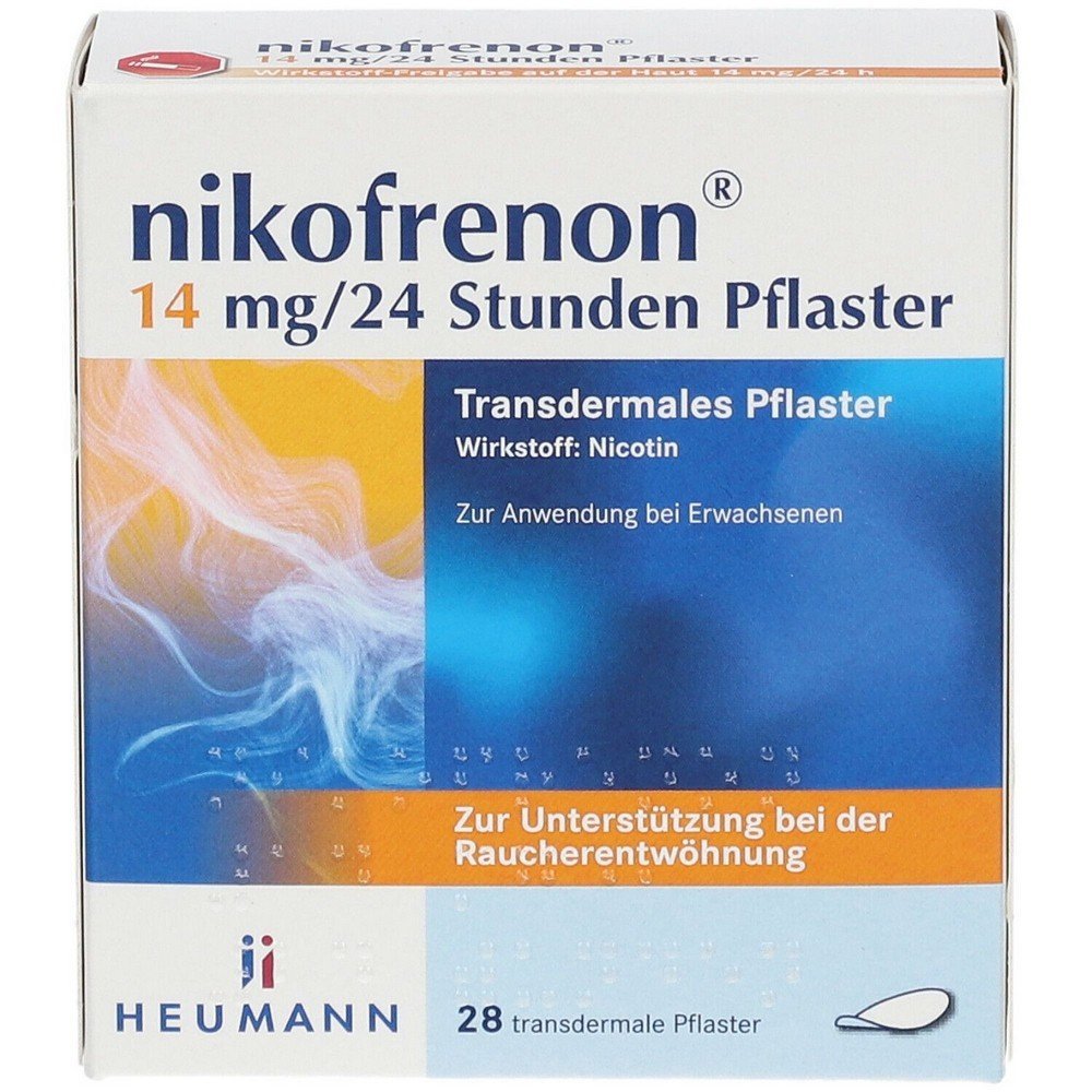 nikofrenon 14 mg24 hours patch transdermal 14 pcs NIKOFRENON 14 mg/24 hours patch transdermal, 14 pcs