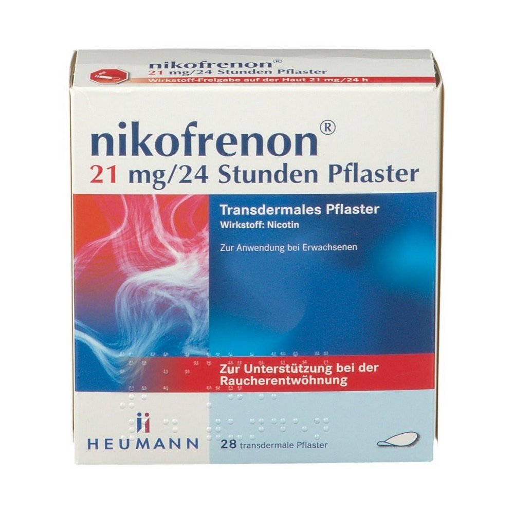nikofrenon 21 mg24 hours patch transdermal 28 pcs NIKOFRENON 21 mg/24 hours patch transdermal, 28 pcs