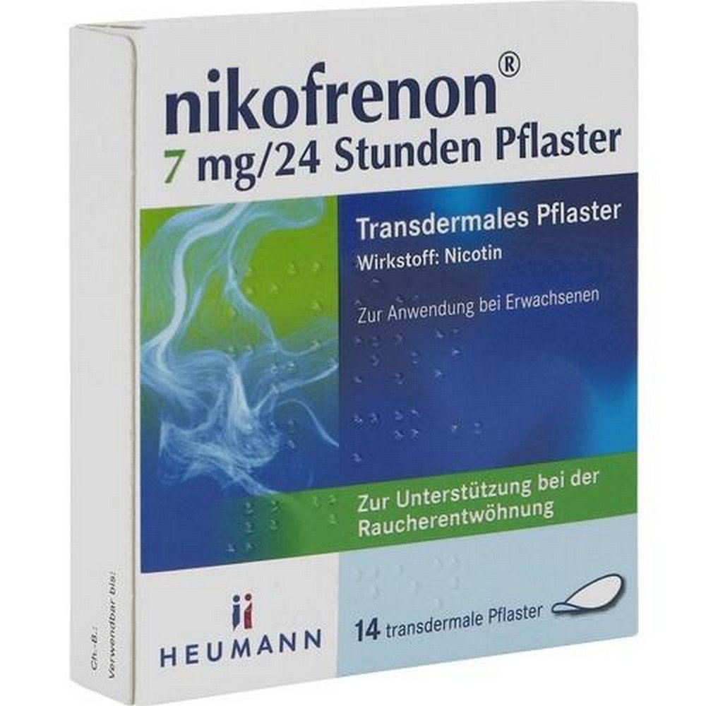 nikofrenon 7 mg24 hours patch transdermal 14 pcs NIKOFRENON 7 mg/24 hours patch transdermal, 14 pcs