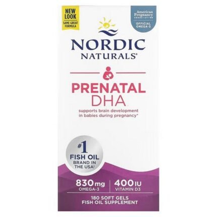 Nordic Naturals Prenatal DHA – 180 Softgels