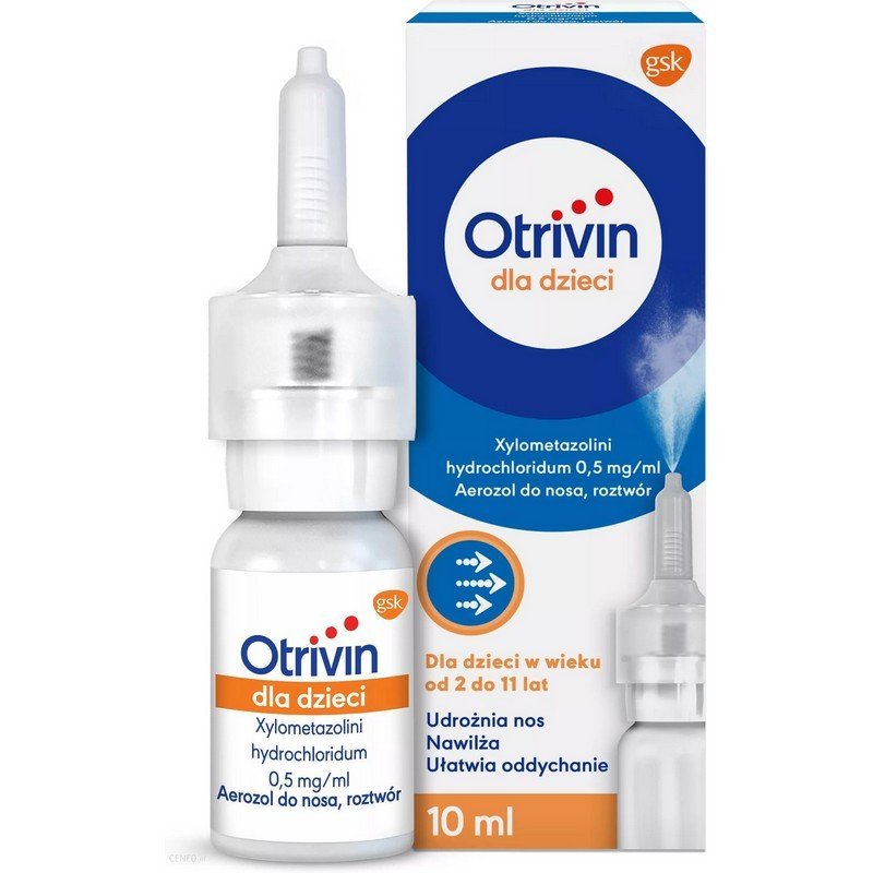 otrivin for children aerosol 005 10ml Otrivin for Children 0.05% nasal spray 10 ml