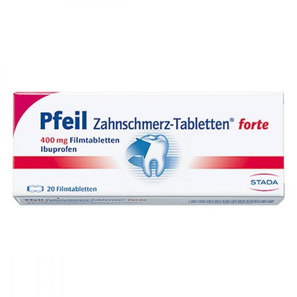 pfeil toothache tablets forte film tablets 20 pcs Pfeil Toothache Tablets Forte Film-Coated Tablets 20 pcs