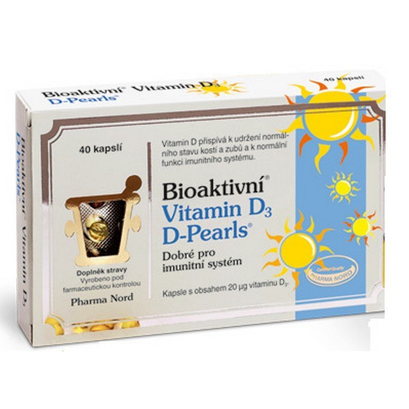 pharmanord bioactive vitamin d3 d pearls 40 caps PharmaNord Bioactive Vitamin D3 D Pearls 40 caps