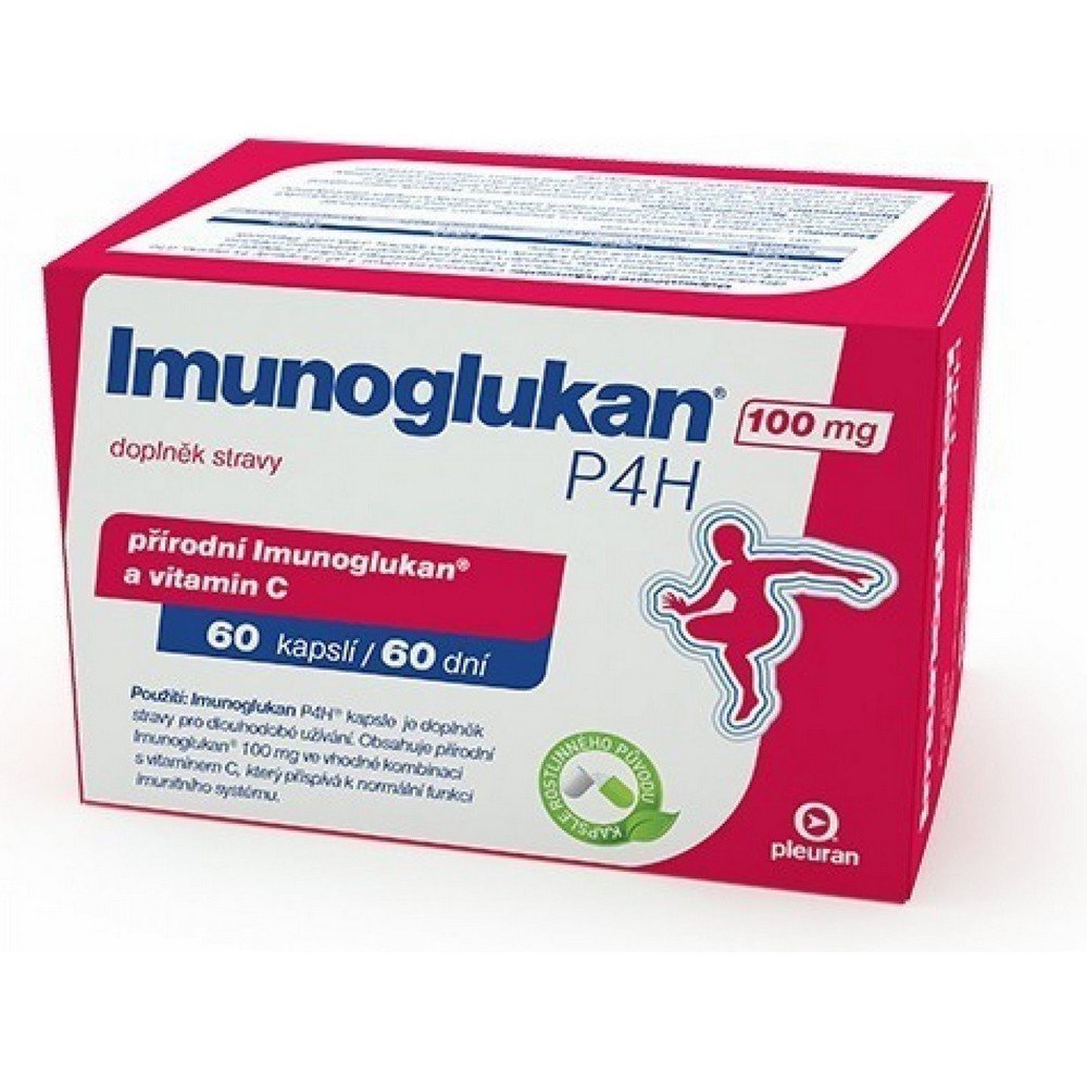 pleuran imunoglukan 100 mg p4h 60 Pleuran Imunoglukan P4H 100 mg 60 Capsules