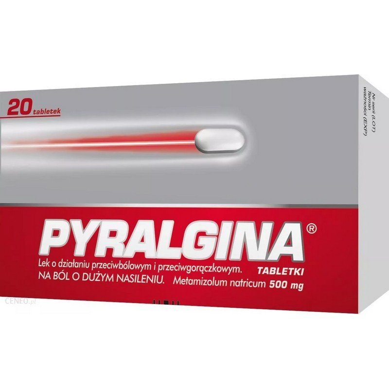 pyralgina 500 mg x 20 tablets Pyralgina 500 mg tablets 20 pcs